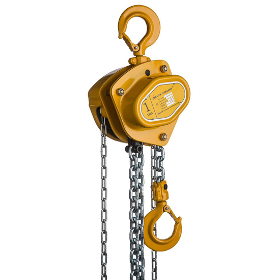 Afbeeldingen van  HANDKETTINGTAKEL - 1 TON - MET 3 METER HIJSHOOGTE DELTA YELLOW