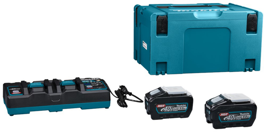 Afbeeldingen van MAKITA STARTSET XGT DC40RB / 2X BL4050F 191U13-9