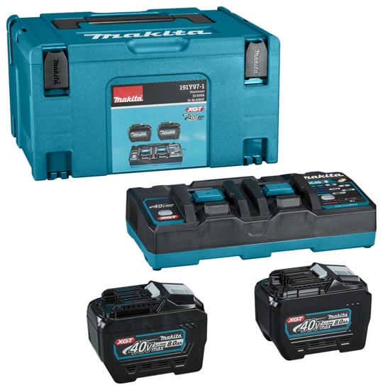 Afbeeldingen van MAKITA STARTSET XGT DC40RB / 2X BL4080F 191Y97-1