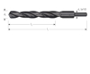 Afbeeldingen van HSS-R SPIRAALBOOR, DIN 338, TYPE N, D2=10, �13,0