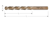 Afbeeldingen van METALBOOR HSS-E SPIRAALBOOR, DIN 338, TYPE HD-S, �10,5