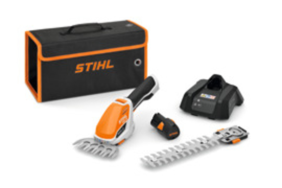 Afbeeldingen van STIHL HSA 26 ACCU GRAS- EN BUXUSSCHAAR SET MET ACCU EN LADER