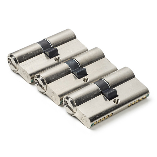 Afbeeldingen van XP CILINDER SET 3X GLS 30-30 NIKKEL ABUS