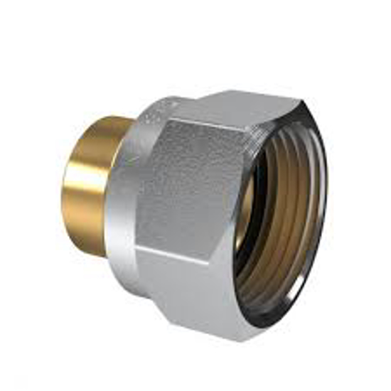 Afbeeldingen van GASKOPPELING, 2-DELIG M24BI. X 15MM. SOLDEER DHZ