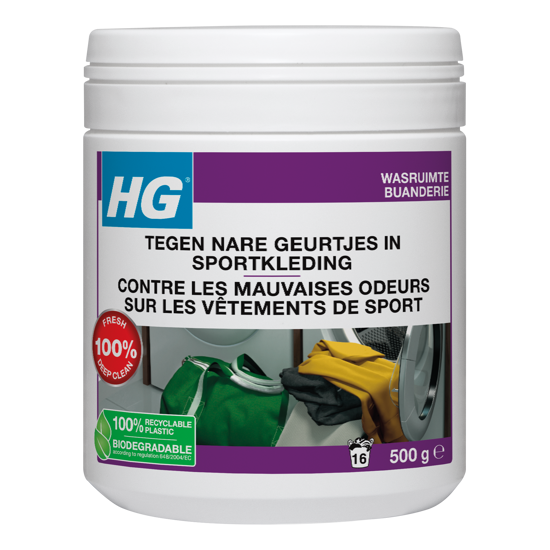 Afbeeldingen van HG WASM. NARE GEURTJES 500 GR. SPORTKLEDING