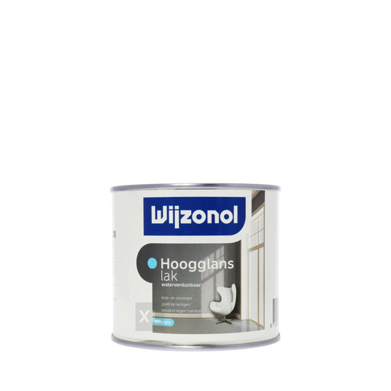 Afbeeldingen van WIJZONOL INTERIEUR HOOGGLANSLAK AQUA BASIS TRANSPARANT 450ML