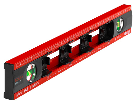 Afbeeldingen van SOLA AFTEKENWATERPAS ALUMINIUM ROOD ELECTRIC 40CM
