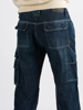 Afbeeldingen van 247 JEANS WERKBROEK BISON D30 DENIM DONKERBLAUW MAAT W36-L36