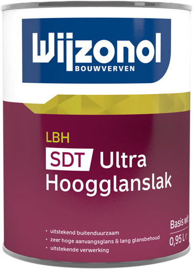 Afbeeldingen van WIJZONOL LHB HOOGGLANSLAK SDT ULTRA BASIS WIT 950ML