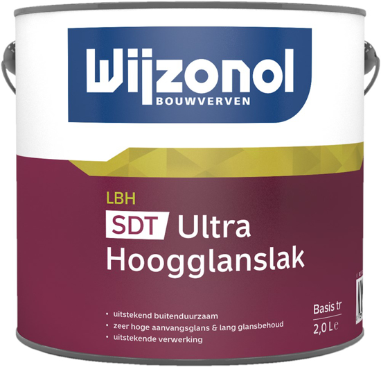 Afbeeldingen van WIJZONOL LHB HOOGGLANSLAK SDT ULTRA BASIS WIT 2,375 LITER