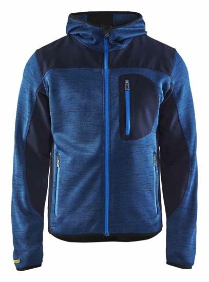 Afbeeldingen van GEBREID VEST MET SOFTSHELL MARINEBLAUW/MARINEBLAUW M 493021178889M