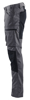 Afbeeldingen van SERVICE WERKBROEK STRETCH MEDIUM GRIJS/ZWART C52 145918459699C52