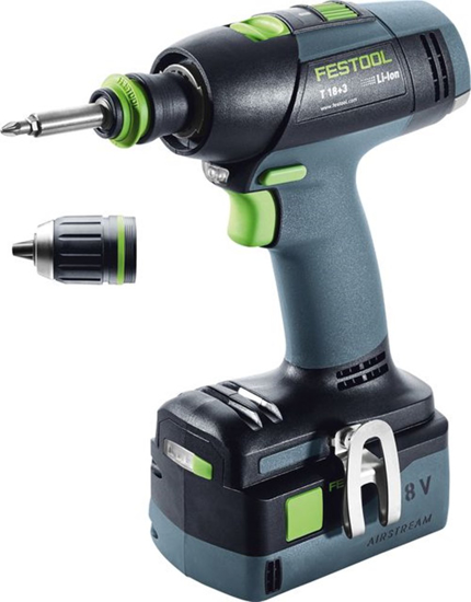 Afbeeldingen van FESTOOL ACCU SCHROEFBOORMACHINE T 18+3 HPC4,0 I-PLUS
