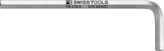 Afbeeldingen van STIFTSLEUTEL PB 210.5 VERCHROOMD 5,00MM