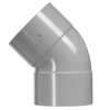 Afbeeldingen van PVC BOCHT LIJMVERBINDING 2XMOF 45GRADEN 40MM