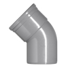 Afbeeldingen van PVC BOCHT MANCHETVERBINDING 1XMOF 45GRADEN 125MM