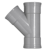 Afbeeldingen van PVC T-STUK MANCHETVERBINDING 3XMOF 45GRADEN 125X125MM