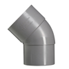 Afbeeldingen van PVC BOCHTVERJONGING HWA 1XMOF 45GRADEN 80MM
