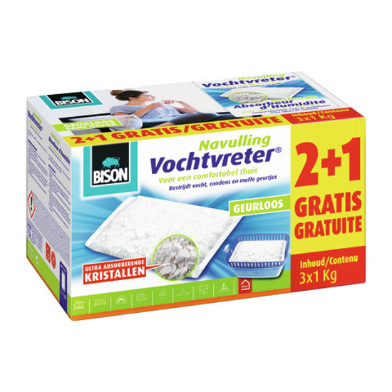 Afbeeldingen van VOCHTVRETER NEUTRAAL BAG 1 KG BOX A3*1