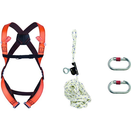Afbeeldingen van HARNAS/ "ROOF" ANTIVAL KIT : HAR12 + AN063/10 + AM002 + 1 OPBERGTAS S/M/L ORANJE