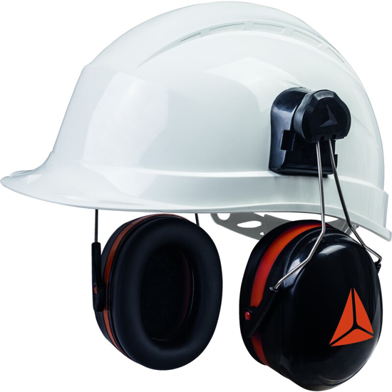 Afbeeldingen van GEHOORBESCHERMING/ GEHOORKAP VOOR OP DE HELM - SNR 30 DB AANPASBAAR ZWART