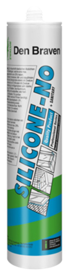 Afbeeldingen van ZWALUW SILICONE-NO + SANITARY 310ML ZILVER-GRIJS