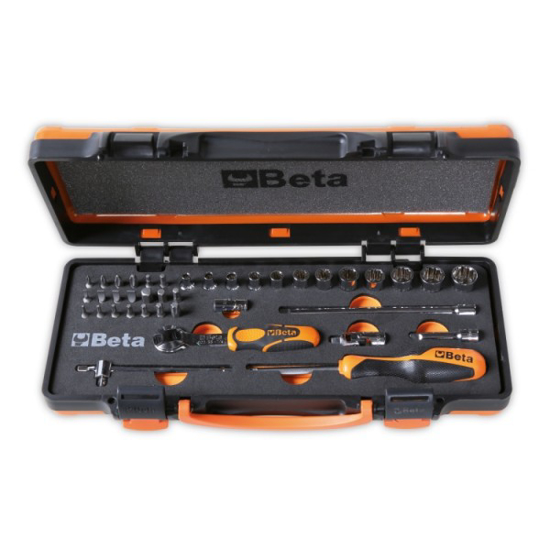 Afbeeldingen van BETA 900/C12 BIT-DOPSLEUTELSET BOX 39-DLG 1/4" METRISCH 4-14 MM