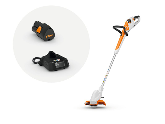 Afbeeldingen van STIHL FSA 30 ACCUKANTENMAAIER SET MET ACCU EN LADER