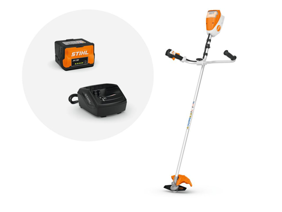 Afbeeldingen van STIHL FSA 80 ACCUKANTENMAAIER SET MET ACCU EN LADER