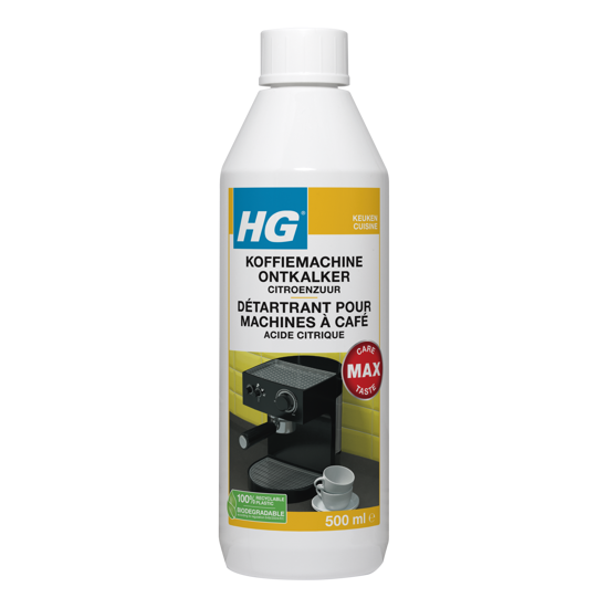 Afbeeldingen van HG KOFFIEMACHINE ONTKALKER 500 ML CITROENZUUR