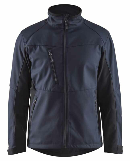 Afbeeldingen van SOFTSHELL JACK DONKER MARINEBLAUW/ZWART XXL 495025168699XXL
