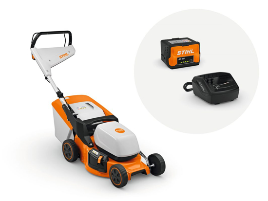 Afbeeldingen van STIHL RMA 248  ACCUGRASMAAIER SET MET ACCU EN LADER
