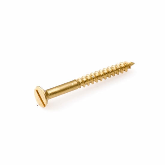 Afbeeldingen van HOUTSCHROEF MESSING BLANK PK ZS DIN97 3.5X30 (200)