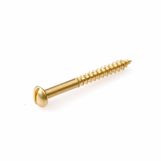 Afbeeldingen van HOUTSCHROEF MESSING BLANK BK ZS DIN96 5.0X40 (200)