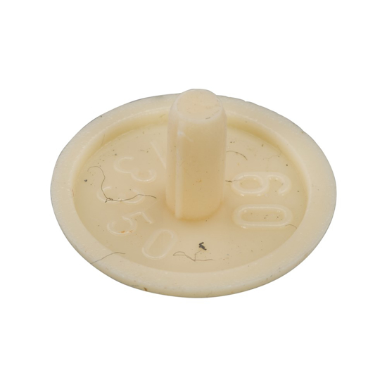 Afbeeldingen van AFDEKKAPJE SPPS MET KOPBORING 12MM RAL1015 IVOIRE (500)