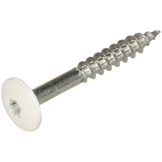 Afbeeldingen van HPL SCHROEF RVS-A2 TX-20 CR�MEWIT RAL9001 4.8X60 (100)