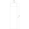 Afbeeldingen van DEURSTOP WANDMONTAGE �22X80MM ZWART