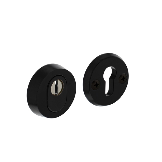 Afbeeldingen van SKG3 VEILIGHEID-ROZET ROND �60MM MET KERNTREK BEVEILIGING ALU / ZWART