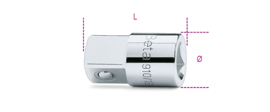 Afbeeldingen van BETA 910/16 VERLOOPDOP 3/8" NAAR 1/2"
