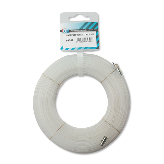 Afbeeldingen van 20 MTR.NYLON TREKVEER 1X BOL 1X OOG