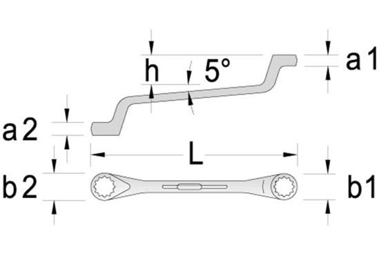 Afbeeldingen van RINGSLEUTEL DIN 838 10 X 11MM 4T
