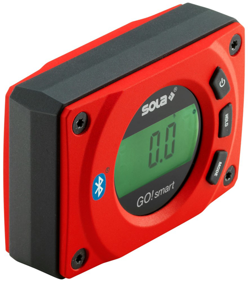 Afbeeldingen van SOLA DIGITALE WATERPAS HELLINGSMETER ROOD GO! SMART 8CM